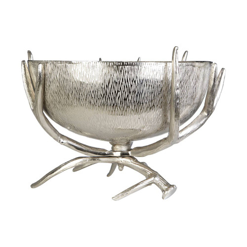Antler Nickel Finish Bowl