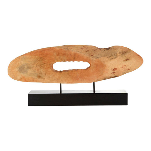 Log Sculpture On Wooden Stand