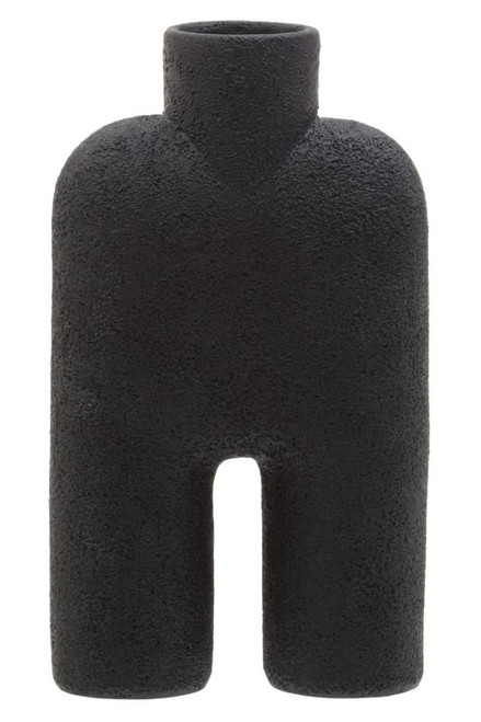 Broc Large Black Sculptured Vase