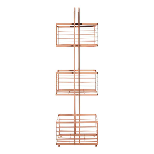 Rose Gold Rectangular Storage Caddy