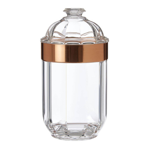Medium Rose Gold Acrylic Canister