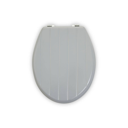 Grey Panel Effect Toilet Seat