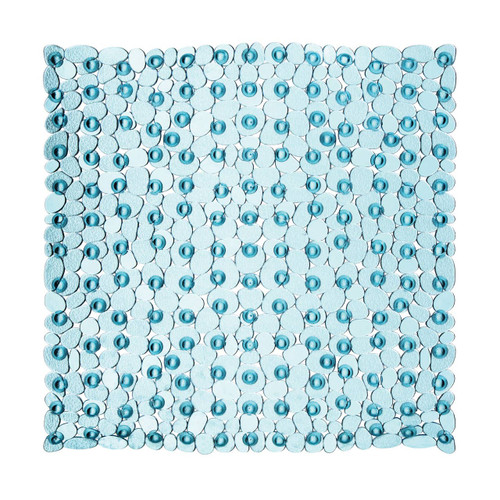 Blue Square Bath Mat