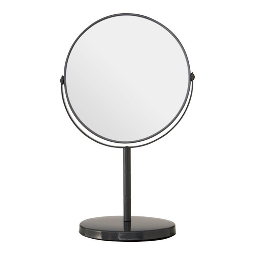 Grey Metal Swivel Large Table Mirror