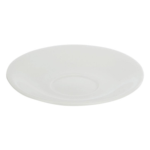 Embossed White Saucer