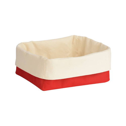 Red/Cream Folded Design Small Bread Basket