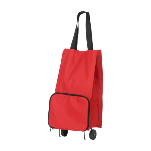 Oxford Red Fabric Trolley Bag