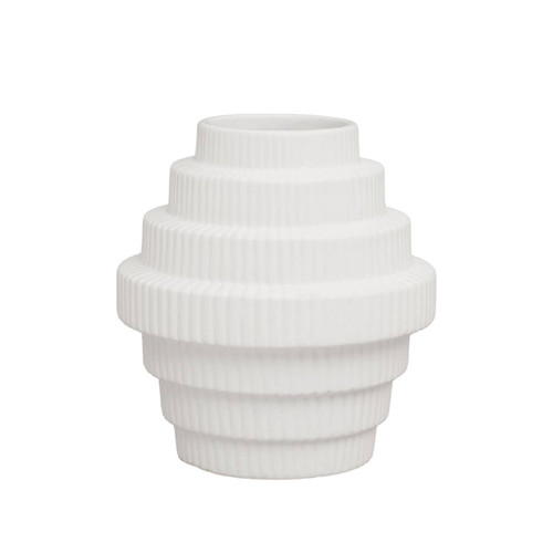 Fabia White Small Vase