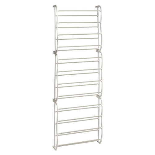 Over Door Cream 12 Tier Shoe Rack