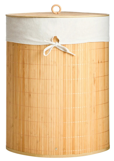 Kankyo Natural Bamboo Corner Laundry Hamper