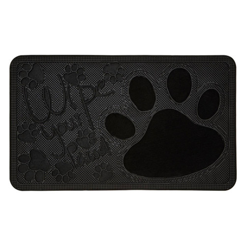 Wipe Your Paws Rubber Doormat