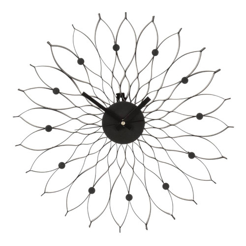 Styro Black Metal Clock