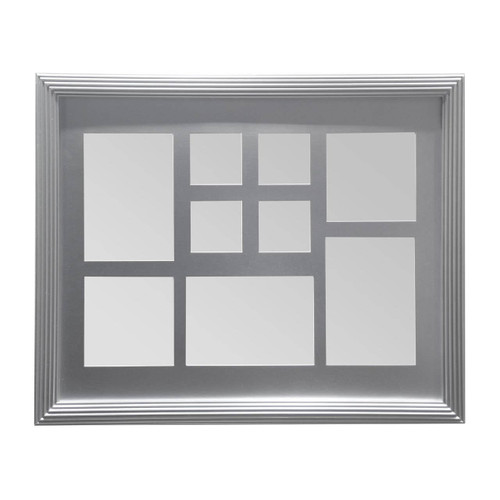 Silver 9 Photo Multi Photo Frame