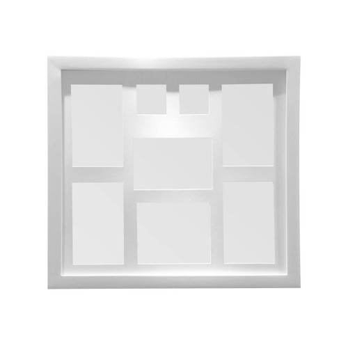 White 8 Photo Multi Photo Frame