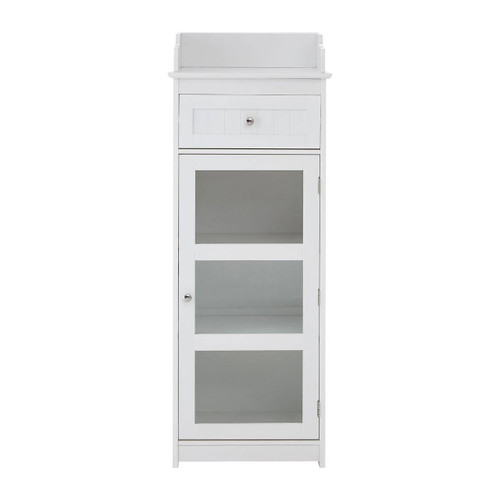 Portland Glass Door Floor Standing Cabinet
