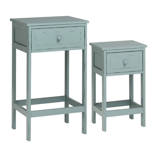 Chatelet Blue and Grey Tables - Set of 2