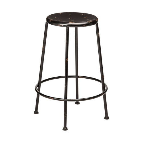Artisan Black Metal Stool