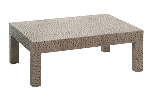 Ostrich Natural Leather Effect Coffee Table