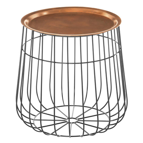 Templar Copper & Black Finish Tray Table
