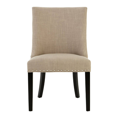 Regents Park Natural Linen with Curly Back Dining Chair