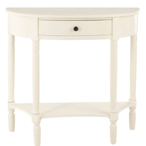 Heritage 1 Drawer Antique White Console Table