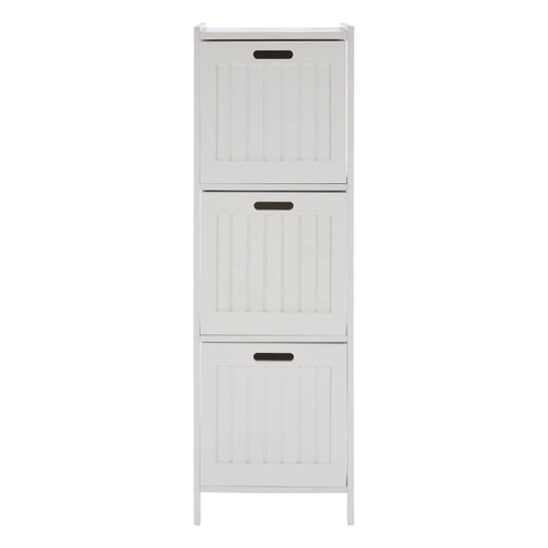 3 Drawer Rustic Bathroom Shelf Unit