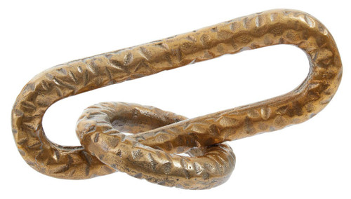 Prato Hammered Gold Chain Sculpture