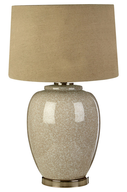 Anora Ceramic Table Lamp With Linen Shade Anora Ceramic Table Lamp With Linen Shade