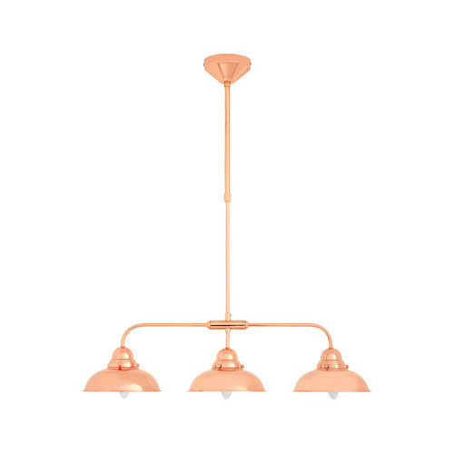 Jasper 3 Pendant Copper Finish Light
