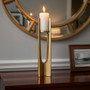 Dante Large Gold Finish Candle Holder
