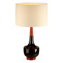 Table Lamp with Wood / Ceramic Base