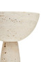 Tibor Travertine Pedestal Bowl