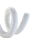 Dunas Small Textured White Loop Sculpture