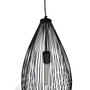 Lavis Teardrop Black Finish Pendant Light