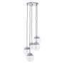 Revive Chrome Finish Five Pendant Lights