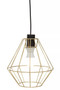 Wyra Champagne Gold Cage Pendant Light