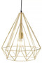 Wyra Champagne Gold Conical Pendant light