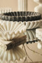 Savio Large White Fluted Marble Bowl