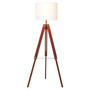 Malvern Tripod Floor Lamp with Brown Base