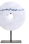 Zoro Medium Round Dia 25cm White Marble Disc Sculpture
