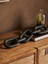 Cato Black Wood 5 Link Table Decor Chain