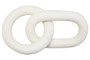 Cato White Wood 2 Link Chain Decor