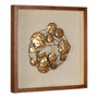 Framed Bronze Abstract Wall Art