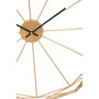 Genova Geometric Gold Metal Wall Clock