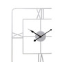 Kent Square Silver Finish Wall Clock