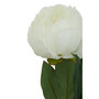 Fiori Peony Stem White Pink Flower - 65cm