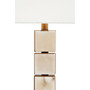 Marmo White Fabric Shade Table Lamp