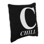 Words 'Chill' Black Cushion Words 'Chill' Black Cushion