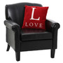 Words 'Love' Red Cushion Words 'Love' Red Cushion