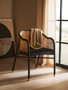 Bosie Chevron Beige Woven Throw